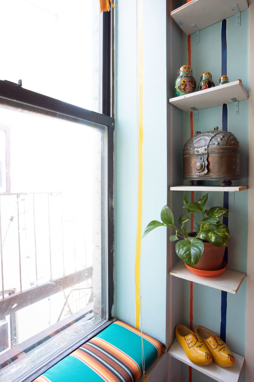 Small and Colorful Cheery Brooklyn Rental Apartment Apartment Therapy